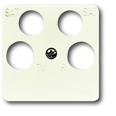 Busch-Jaeger 2CKA001753A8634 Aansluitdoos voor satellietschotel Afdekking Parel-wit, Crème-wit 1 stuk(s)