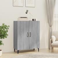 Dressoir 70x34x90 cm bewerkt hout grijs sonoma eikenkleurig - thumbnail
