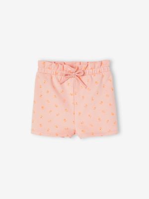 Babyshort van fleece lichtroze