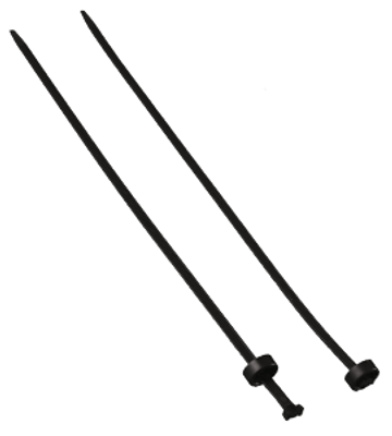 Chassisbundelband 304x3,2mm zwart Mepac