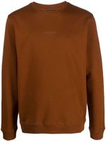 DONDUP sweat en coton à logo imprimé - Marron