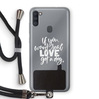 Partner in crime: Samsung Galaxy A11 Transparant Hoesje met koord
