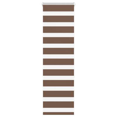 Zebra rolgordijn 50x150 cm stofbreedte 45,9cm polyester bruin