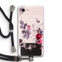 Mooie bloemen: Pixel 3 XL Transparant Hoesje met koord