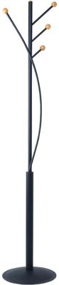 MAUL kapstok Aura metaal, hoogte 180cm, 4 ophanghaken, zwart RAL9004