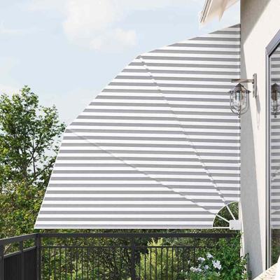Balkon Privacy Scherm Antraciet en wit 210 x 210 cm Stof