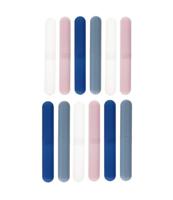 BATH & FUN 12 stuks tandenborstelhouder frosted xl assorti