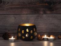 Waxinehouder Gouden Hemelsfeer set van 2 stuks