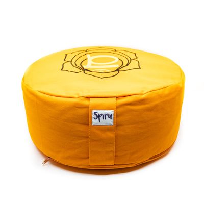 Spiru Meditatiekussen Katoen Oranje - 2e Chakra Swadhishthana - 36 x 15 cm