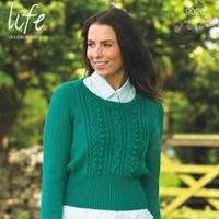 Breipatroon Stylecraft Life DK No. 9026 Kabeltrui