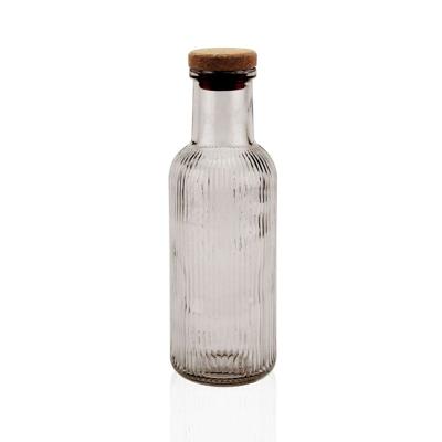 Waterfles Versa Grijs Glas 1 L 8,7 x 27,8 x 8,7 cm