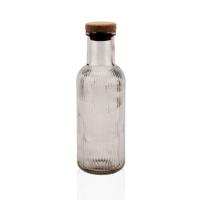 Waterfles Versa Grijs Glas 1 L 8,7 x 27,8 x 8,7 cm