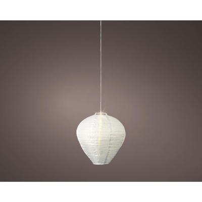 Lumineo Solar lantaarn nylon ø30xh28cm wit