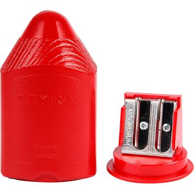 Puntenslijper, H: 8,5 cm, rood, 1 stuk