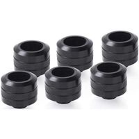 Alphacool Eiszapfen PRO 16 mm HardTube Fitting G1/4 - Deep Black verbinding Alphacool Eiszapfen PRO 16 mm HardTube Fitting G1/4 - Deep Black verbinding