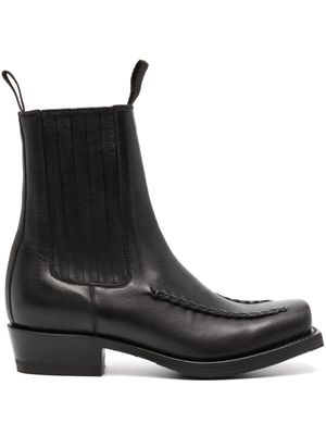 Hereu bottines Agulla 45 mm en cuir - Noir