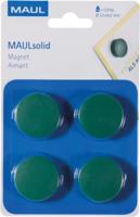 MAUL magneet Solid, 32 mm, trekkracht 800 gr, blister van 4 stuks, groen