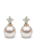 Yoko London boucles d'oreilles en or 18ct serties de perles