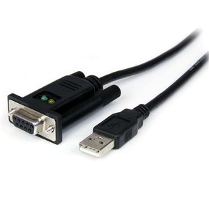 StarTech.com 1-poort USB naar Nulmodem RS232 DB9 Seriële DCE Verloopkabel met FTDI