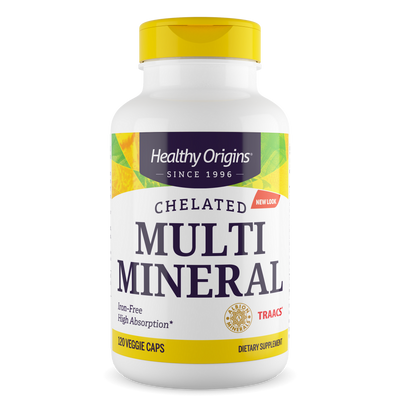 Chelated Multi Mineral (120 veggie caps) - Healthy Origins