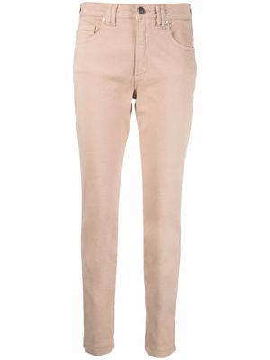 D.Exterior pantalon à coupe slim - Marron
