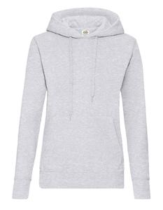 Fruit Of The Loom F409 Ladies´ Classic Hooded Sweat - Heather Grey - XS