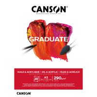 Schilderpapier canson graduate 20vel 290gr a3 wit