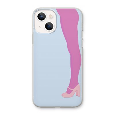 Pink panty: iPhone 13 mini Transparant Hoesje