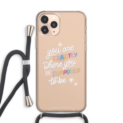 Right Place: iPhone 11 Pro Transparant Hoesje met koord