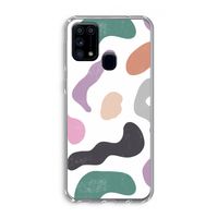 Memphis Shapes: Samsung Galaxy M31 Transparant Hoesje