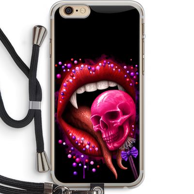 Dodelijk zoet: iPhone 6 PLUS / 6S PLUS Transparant Hoesje met koord
