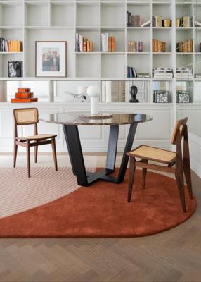 Layered - Vloerkleed Follow The Trace Green Patterned Wool Rug - 220x350 cm