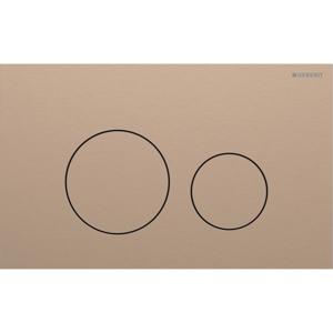 Geberit Drukplaat Sigma 40, 2-toets Round RVS Roodgoud