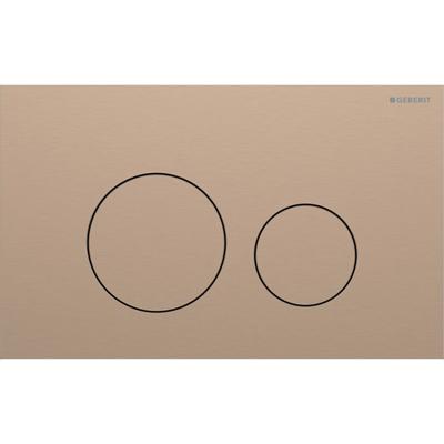 Geberit Drukplaat Sigma 40, 2-toets Round RVS Roodgoud