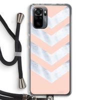 Marmeren pijlen: Xiaomi Redmi Note 10 Pro Transparant Hoesje met koord
