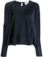 Forte Forte blouse satinée à manches longues - Bleu