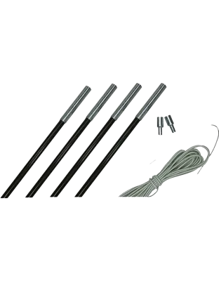 Eurotrail Fiberglas Stokkenset 8,5 mm