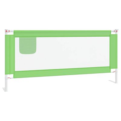 The Living Store Bedhekje peuter 200x25 cm groen stof The Living Store The Living Store Bedhekje peuter 200x25 cm groen stof The Living Store