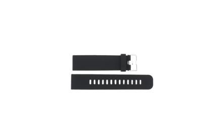 Horlogeband Universeel JD009.01 Silicoon Zwart 18mm