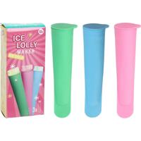 Excellent Houseware Ijslollymaker siliconen 3-delig