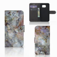 Samsung Galaxy S6 | S6 Duos Bookcase Marmer Grijs - thumbnail
