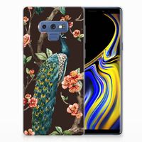 Samsung Galaxy Note 9 TPU Hoesje Pauw met Bloemen - thumbnail