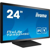 Iiyama prolite t2452msc-b1 23.8" touchscreen monitor (zwart, hdmi, displayport, 2x usb-a, usb-b)