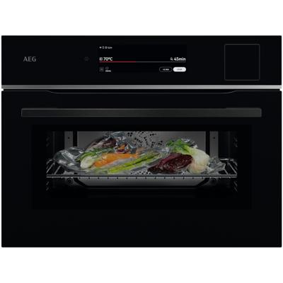 AEGTP8SK721B Inbouw combi stoomoven Zwart