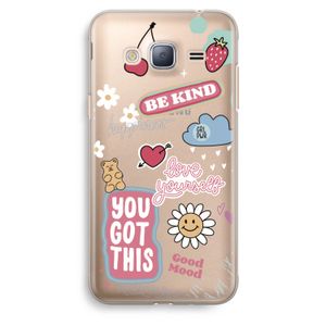 Positivity: Samsung Galaxy J3 (2016) Transparant Hoesje