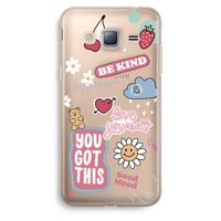 Positivity: Samsung Galaxy J3 (2016) Transparant Hoesje