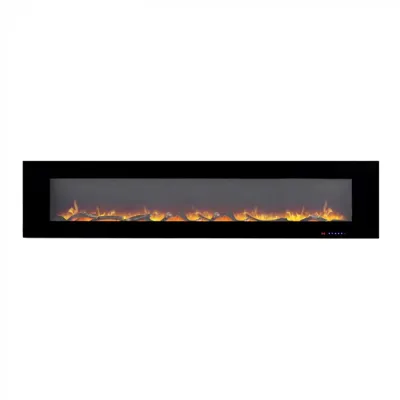 Azurite 213 cm - elektrische haard voor de muur