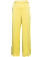 Jil Sander pantalon droit à plis marqués - Vert