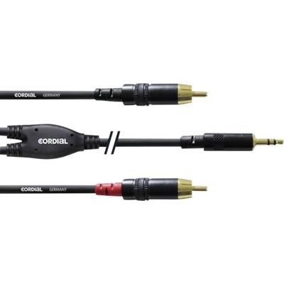 CORDIAL 6 M REAN JACKPLUG 3,5 MM/2X CINCH