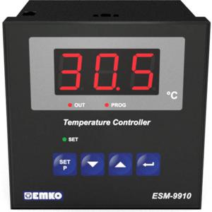 Emko ESM-9910.2.03.0.1/01.00/2.0.0.0 Tweestandenregelaar Temperatuurregelaar Pt100 -50 tot 400 °C Relais 7 A (l x b x h) 96 x 96 x 96 mm